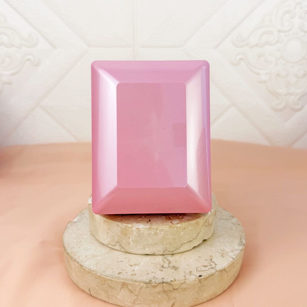 Estuche Caja Rectangular Rosa con Luz Led