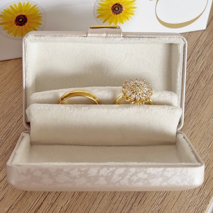 Set Promesa Girasol Dorado Acero