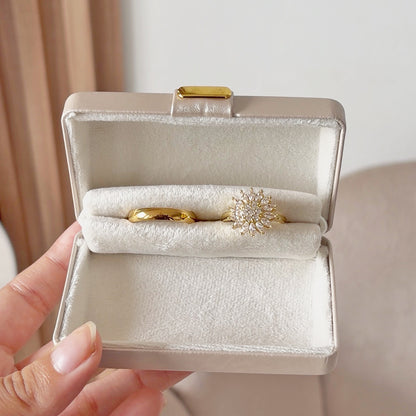 Set Promesa Girasol Dorado Acero