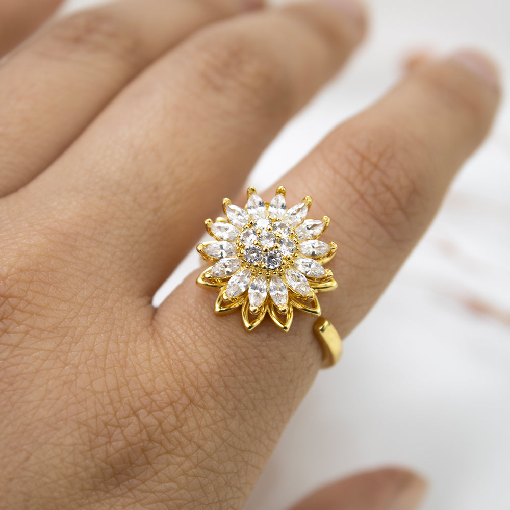 Set Promesa Girasol Dorado Acero