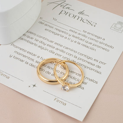 Set Anillos de Promesa Honeymoon