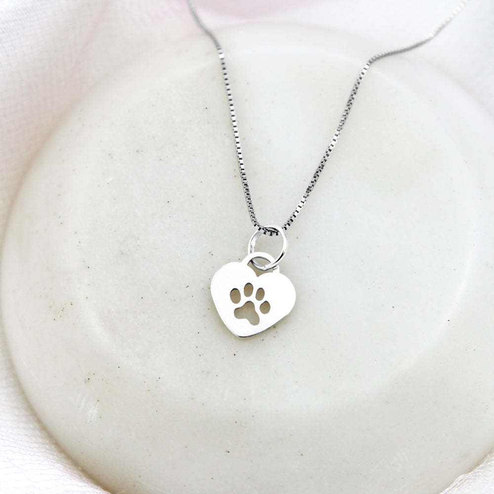 Collar Huella de Amor Pet Lover Plata