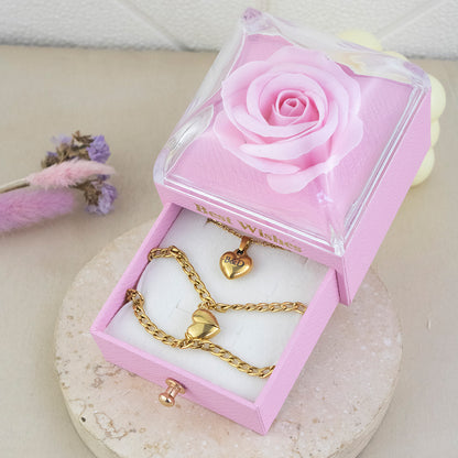 Set x3 Corazón Imantado Acero