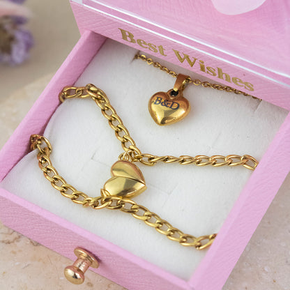 Set x3 Corazón Imantado Acero