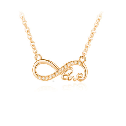 Collar Infinity Love Baño de Oro