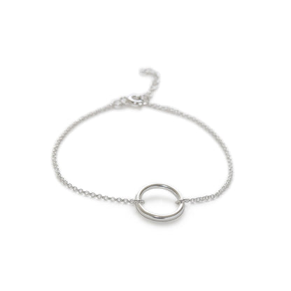 Pulsera Círculo de Karma Plata