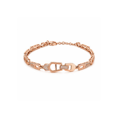 Pulsera Locked Rose Acero
