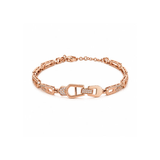 Pulsera Locked Rose Acero