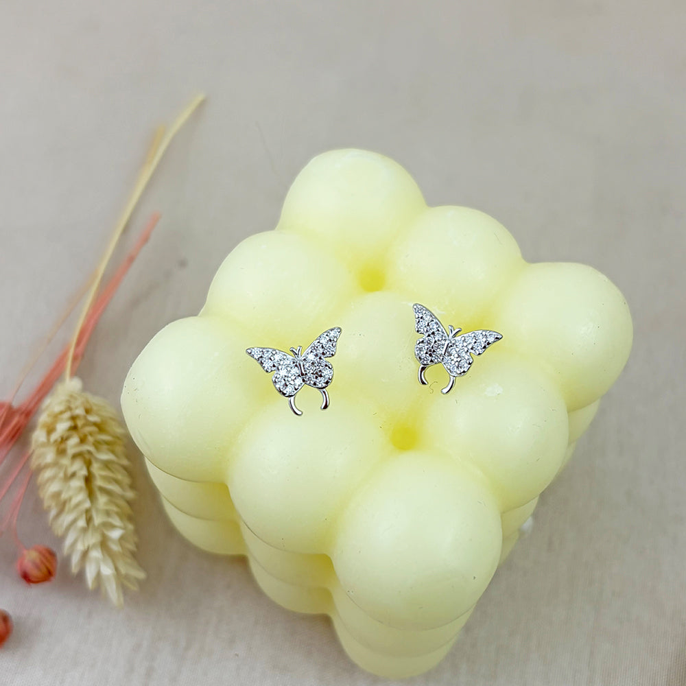 Arete Mariposa Circones Plata