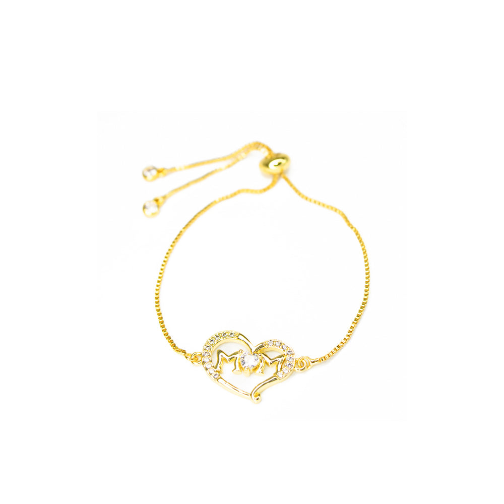 Pulsera Mom Corazón Regulable