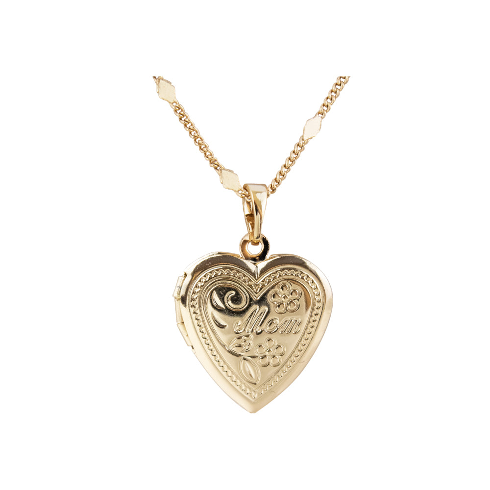 Collar Relicario Mom Dorado Rose