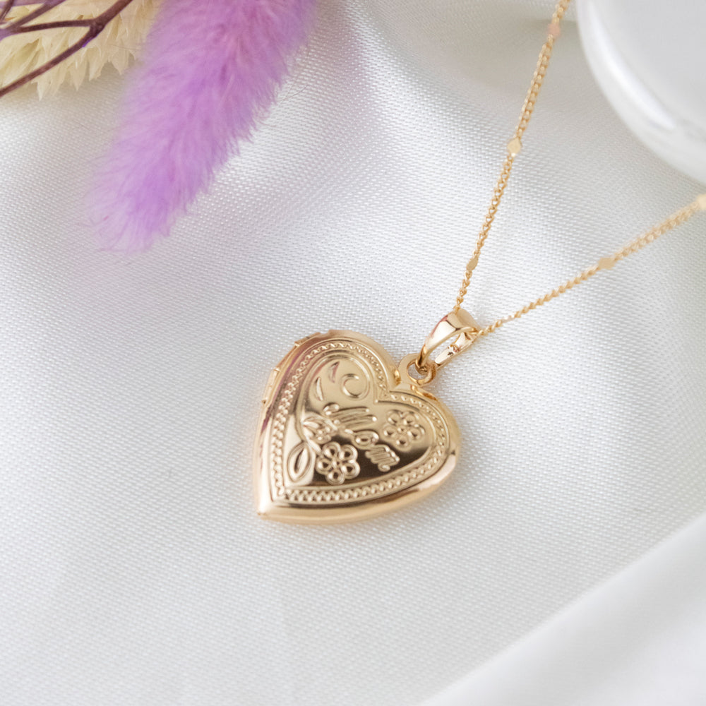 Collar Relicario Mom Dorado Rose