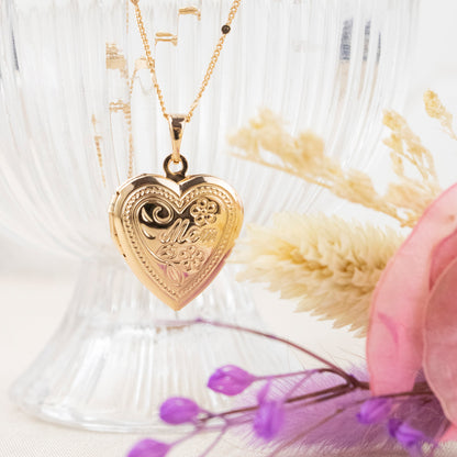 Collar Relicario Mom Dorado Rose