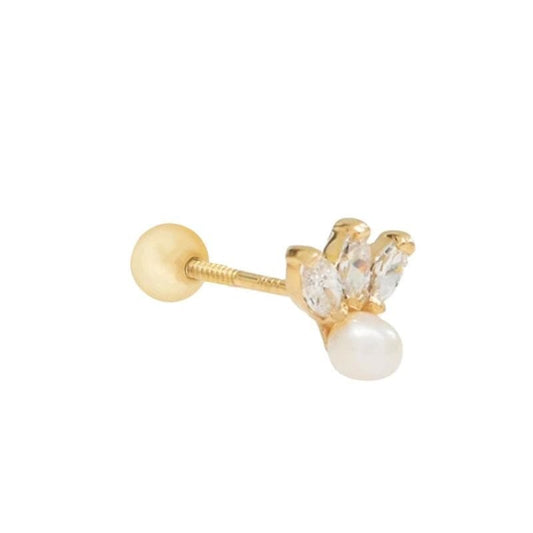 Piercing Xime Perla Gold