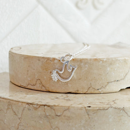 Collar Paz Paloma Plata