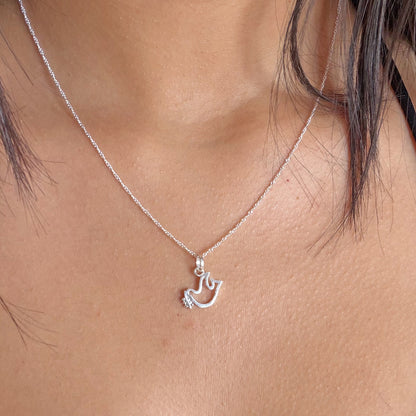 Collar Paz Paloma Plata