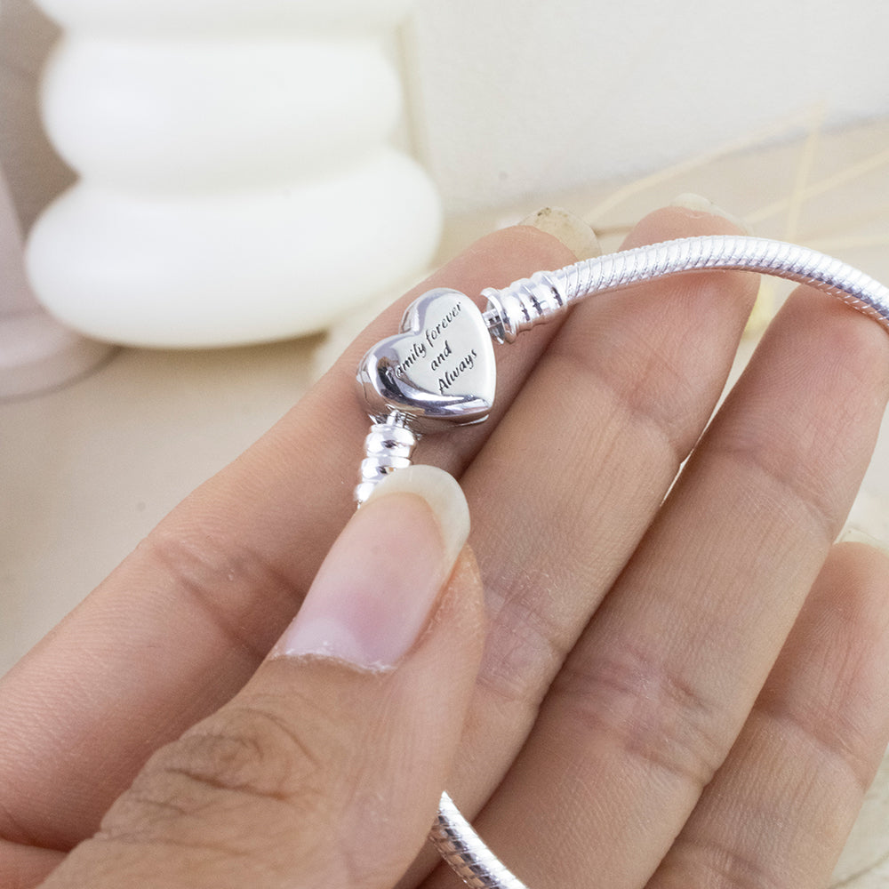Pulsera Cola de Ratón Corazón Infinito Estilo Pandora