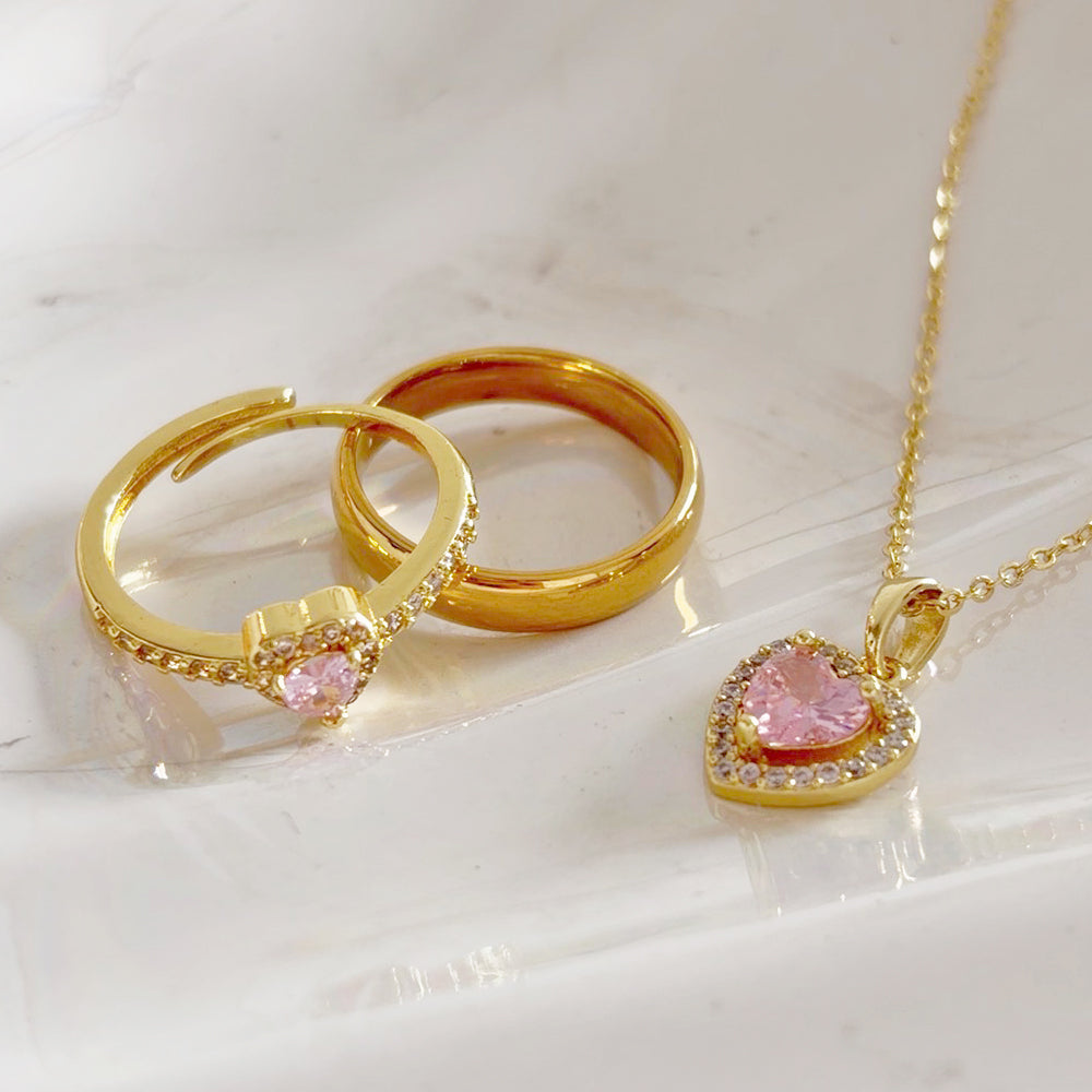 Set Promesa Eterna Dorado Acero