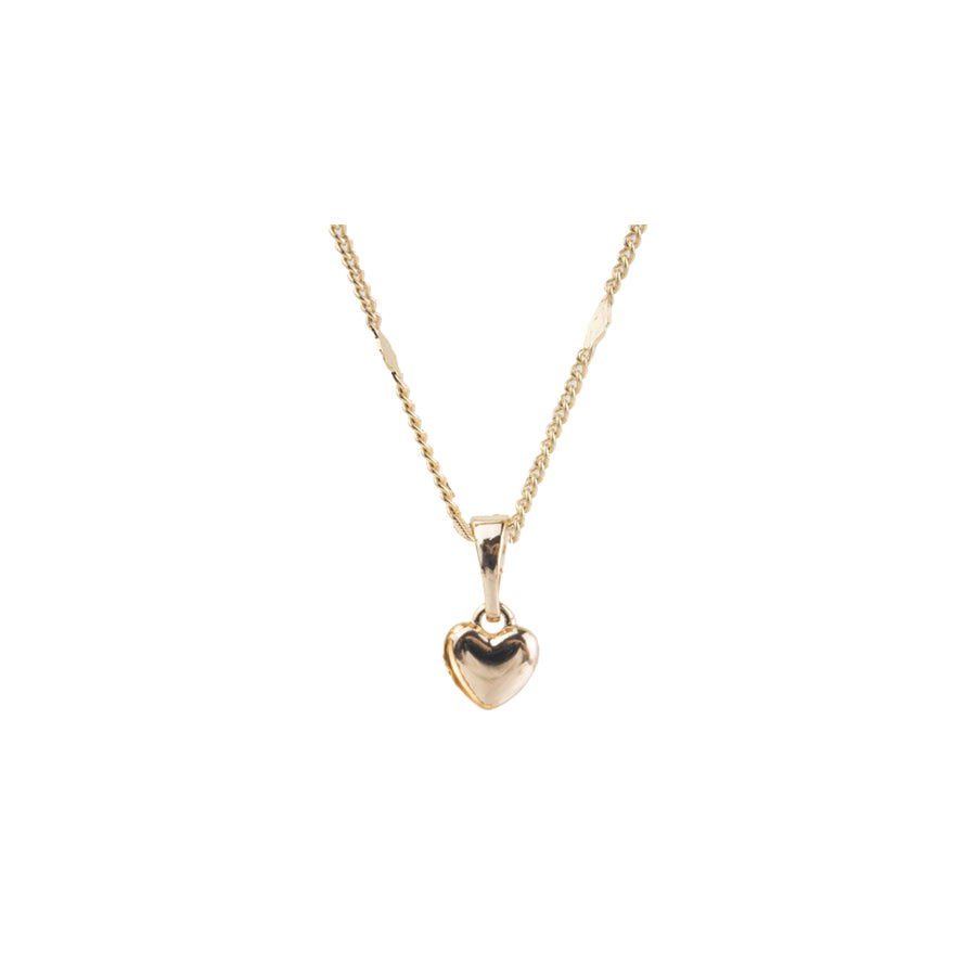 Collar Corazón Bombeado Rose Acero