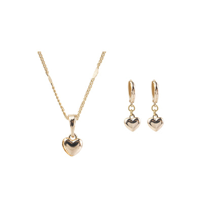 Set Corazón Bombeado Rose Acero