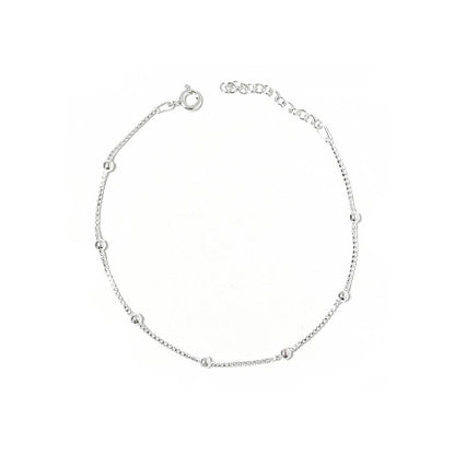 Pulsera Brazalete Bolas Minimalism Plata Mujer