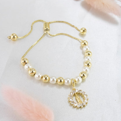 Pulsera Virgen Baño en Oro