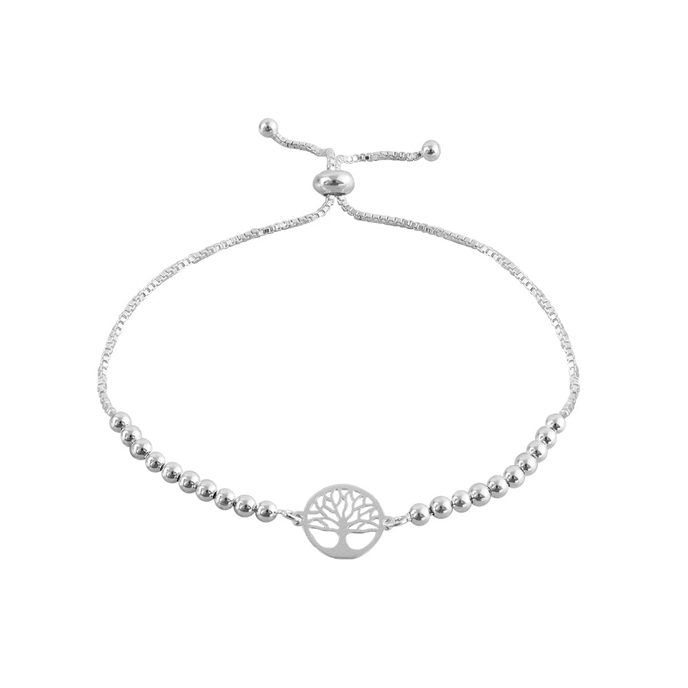 Pulsera Abundancia Regulable Plata