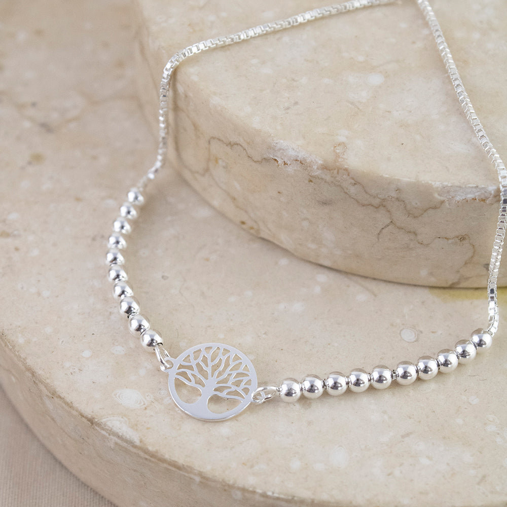 Pulsera Abundancia Regulable Plata