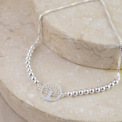 Pulsera Abundancia Regulable Plata