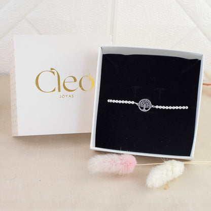 Pulsera Abundancia Regulable Plata