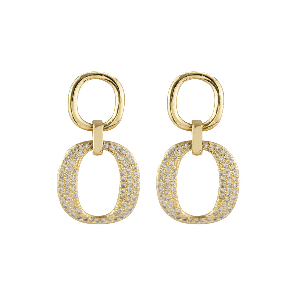 Aretes Raffa Dorado Acero