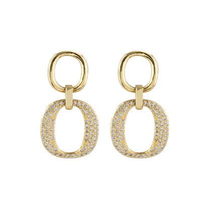 Aretes Raffa Dorado Acero