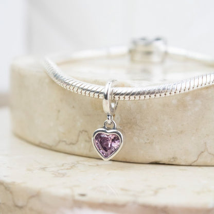 Dije Charm Corazón Rose