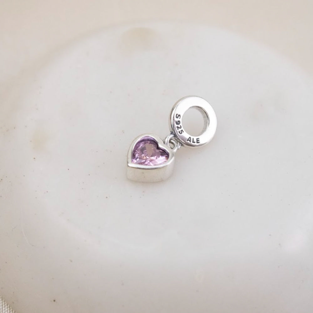 Dije Charm Corazón Rose