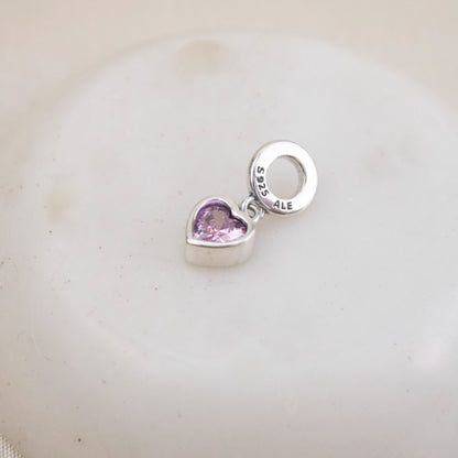 Dije Charm Corazón Rose