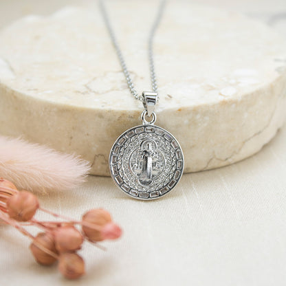 Collar San Benito Plateado
