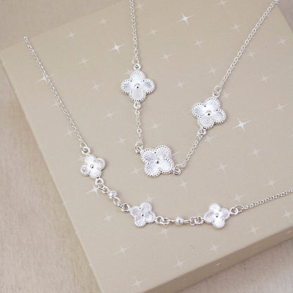 Set 3 Treboles Plateado