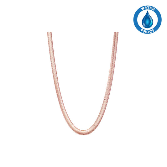 Cadena Snake Rose Acero