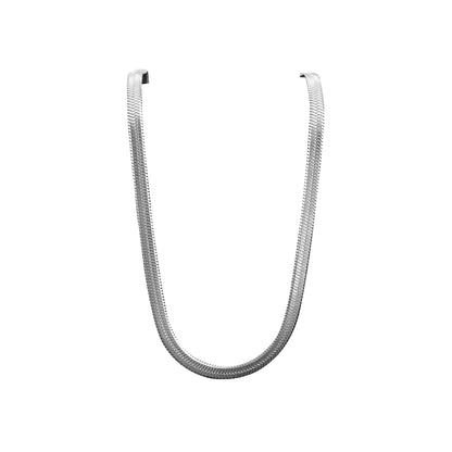 Cadena Snake Plateado Hombre
