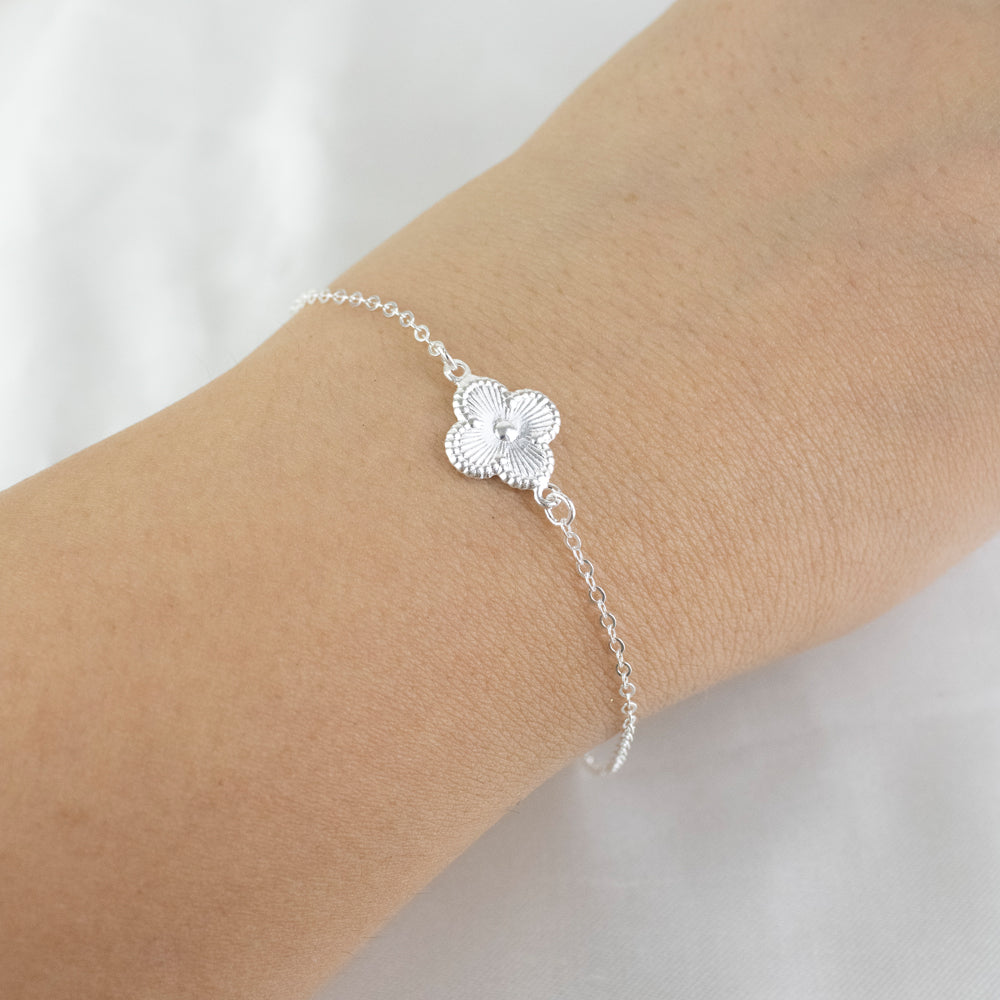 Pulsera Trebol Plata