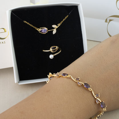 Set  Tulipán Cristal Dorado